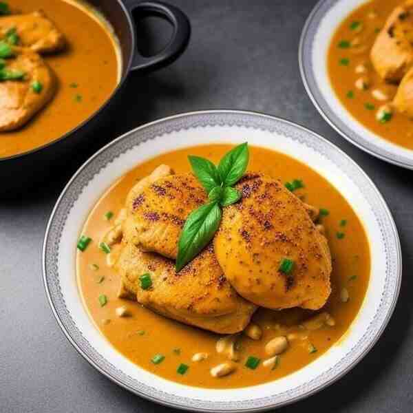 Острая курица в сливочном соусе